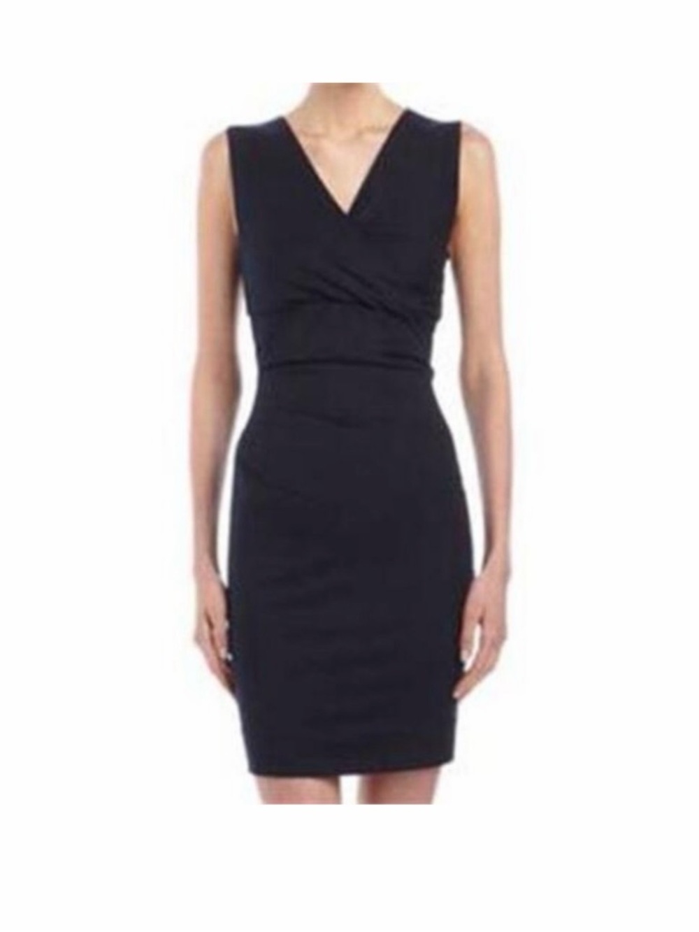 Diane Von Furstenberg navy blue Parker  V-Neck Mini Dress